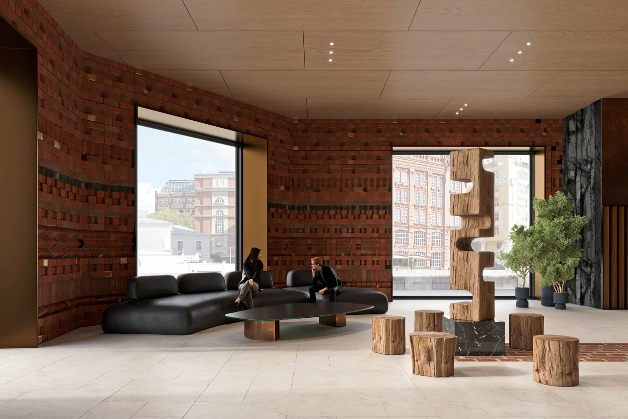 Лобби и входная группа жилого комплекса